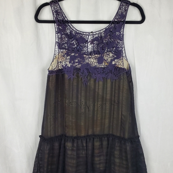 Free people, XS, mini dress with crochet neckline - Picture 5 of 9